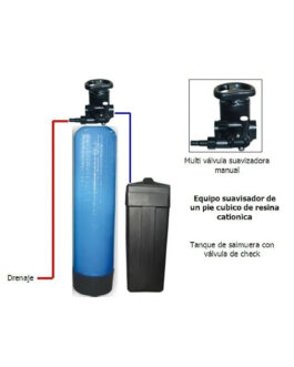 Ablandador de agua manual
