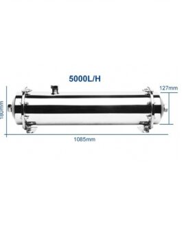 Filtro de agua UF de 5000 L/H 127 mm de diámetro, con membrana UF de 5000 L/H