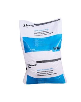 Medio Filtrante Resina Aniónica para Desionizador, grado industrial, bolsa de 25 l marca lewatit